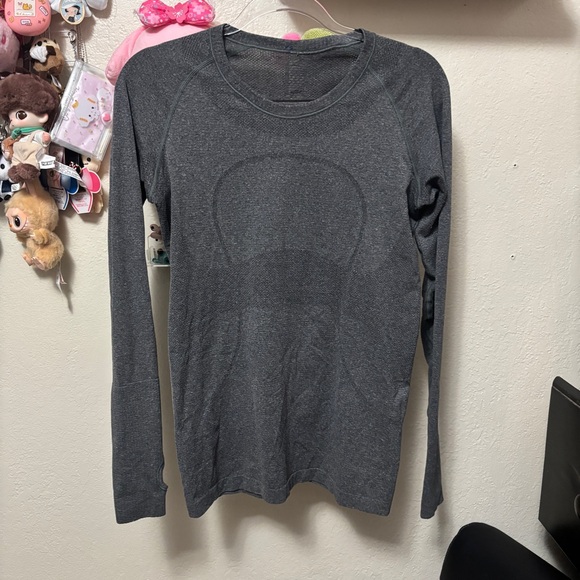 Lululemon Swiftly Tech Long Sleeve Top Grey Size 8 - Picture 1 of 8
